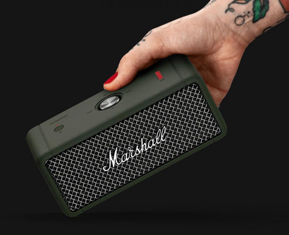 糖蚁马歇尔音箱桌面音响 marshall emberton马歇尔无线蓝牙音箱便携