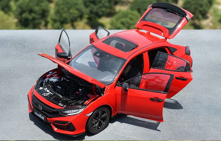 本田思域车模1182020款civic模型全新思域合金汽车模型拉力红