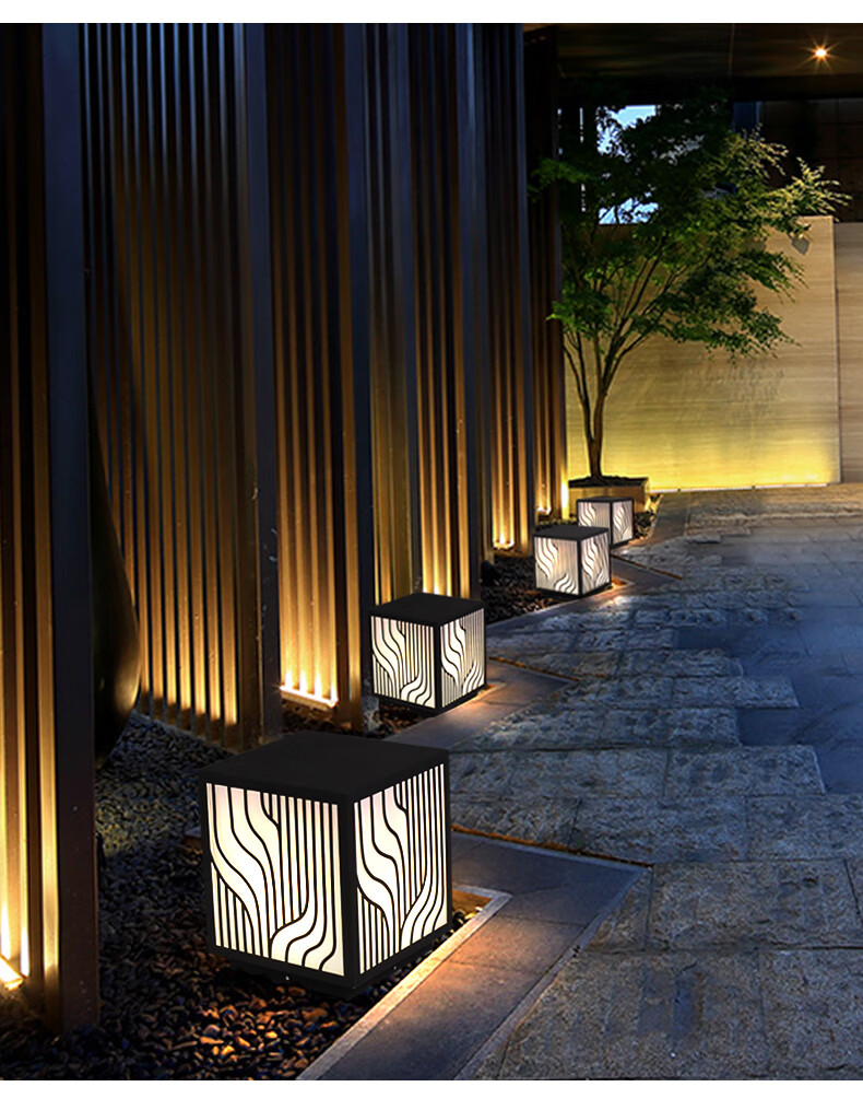 顶树轻奢品牌庭院灯柱头灯户外庭院灯草坪灯防水室外新室外园林景观灯