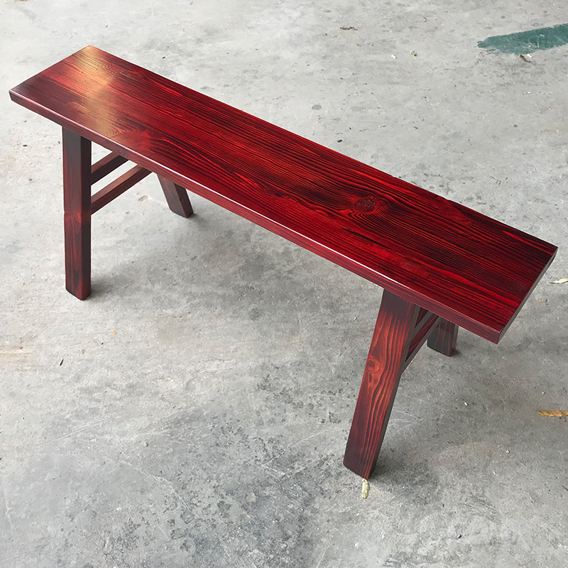 品质家具长条凳商用餐饮长条椅碳化火锅店长板凳木质饭店八仙桌长凳子