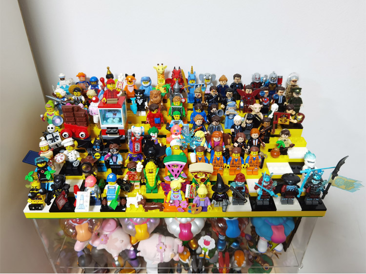 38节礼物乐高人仔收纳盒防尘亚克力罩小人展示盒架柜玩具幻影忍者拼装