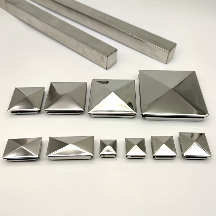 不锈钢方形快速封口盖方管内塞免焊接管孔盖装饰盖帽孔塞堵头3030mm