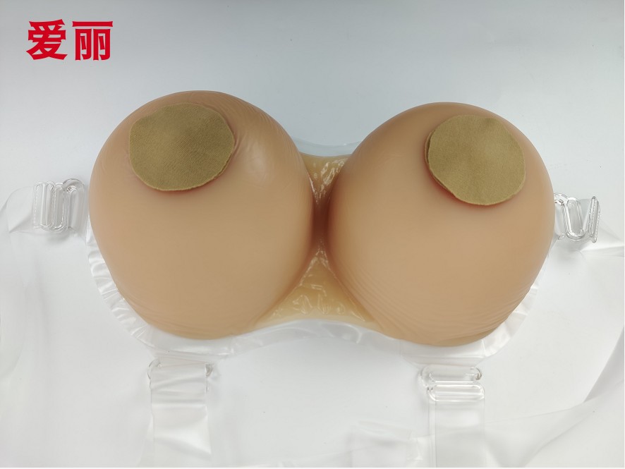 南极人新疆长绒棉cd假胸肩带义乳连体假乳假奶演出逼真乳沟f罩杯1400