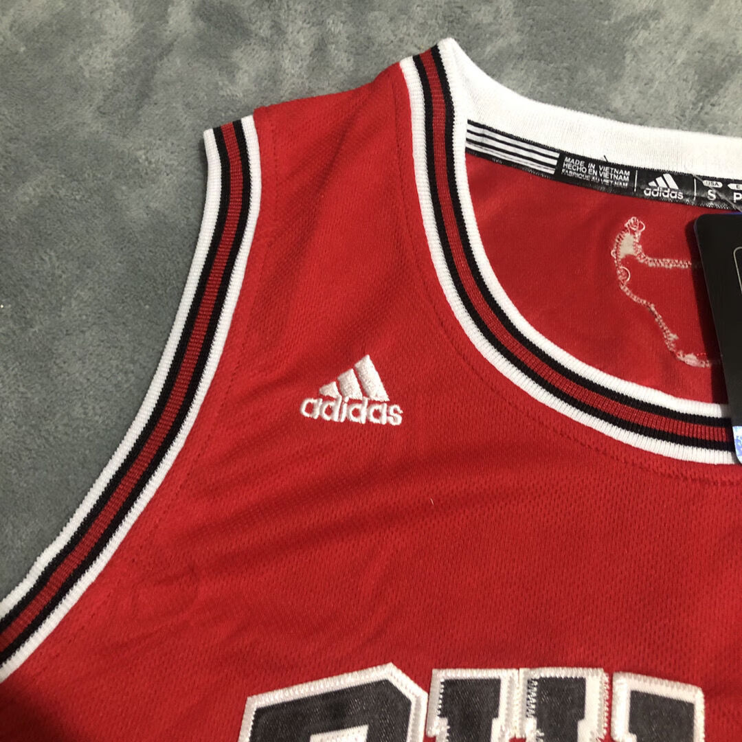 罗斯1号复古篮球服男公牛运动球衣休闲训练背心圆领上衣宽松刺绣 罗斯