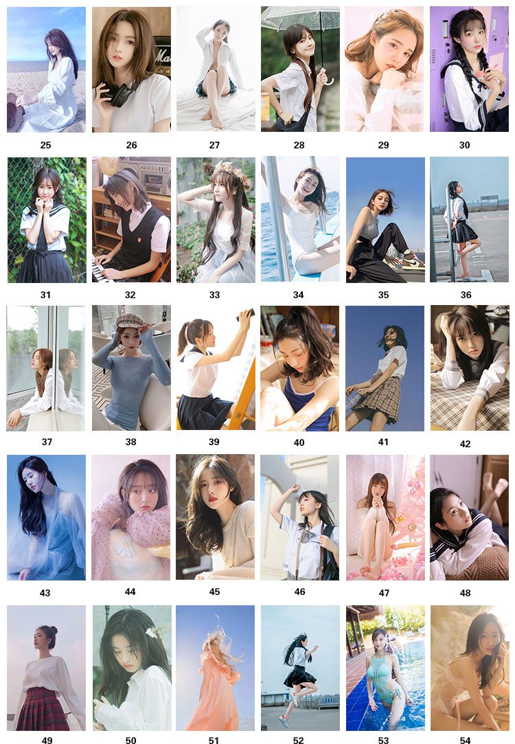 清纯校花美女卡贴女生性感写真定制水晶磨砂校园卡学生饭卡片贴纸清纯