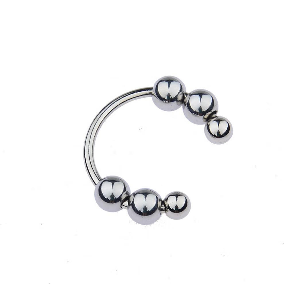 金属男用根部可拆卸开口c形锁精环阴茎珠子公鸡铁珠入珠球可调节j定制