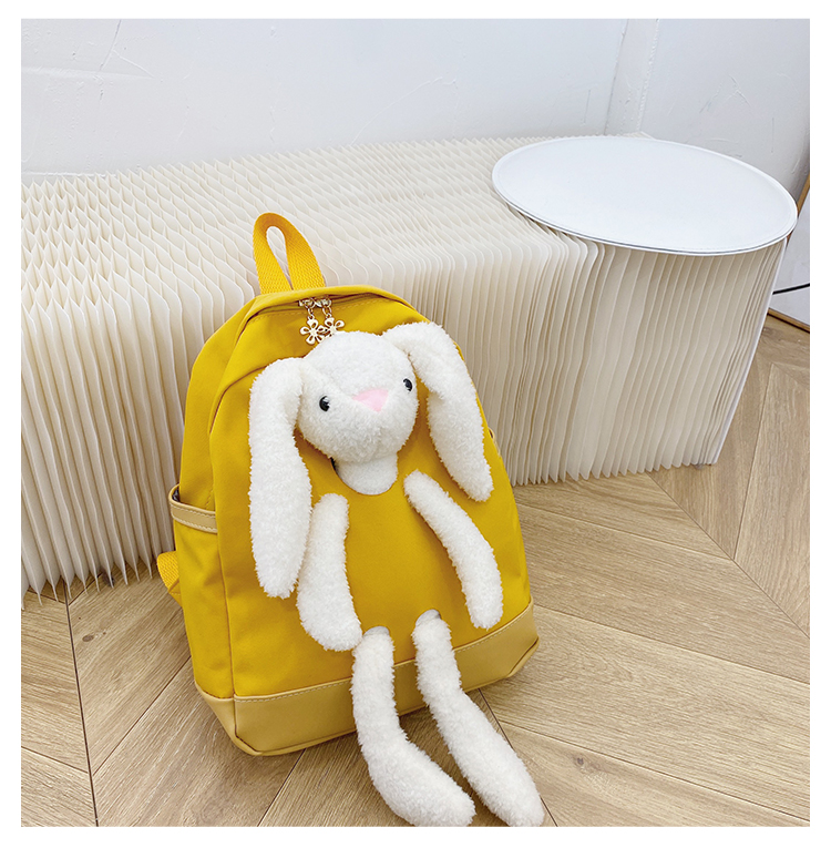 书包小女孩儿童背包大小班潮可爱轻便时尚双肩包超轻补习包小兔子双肩
