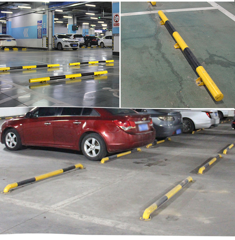 攸竹u型钢管挡车器定制防撞护栏道路边防护停车场隔离栏杆车位定位器