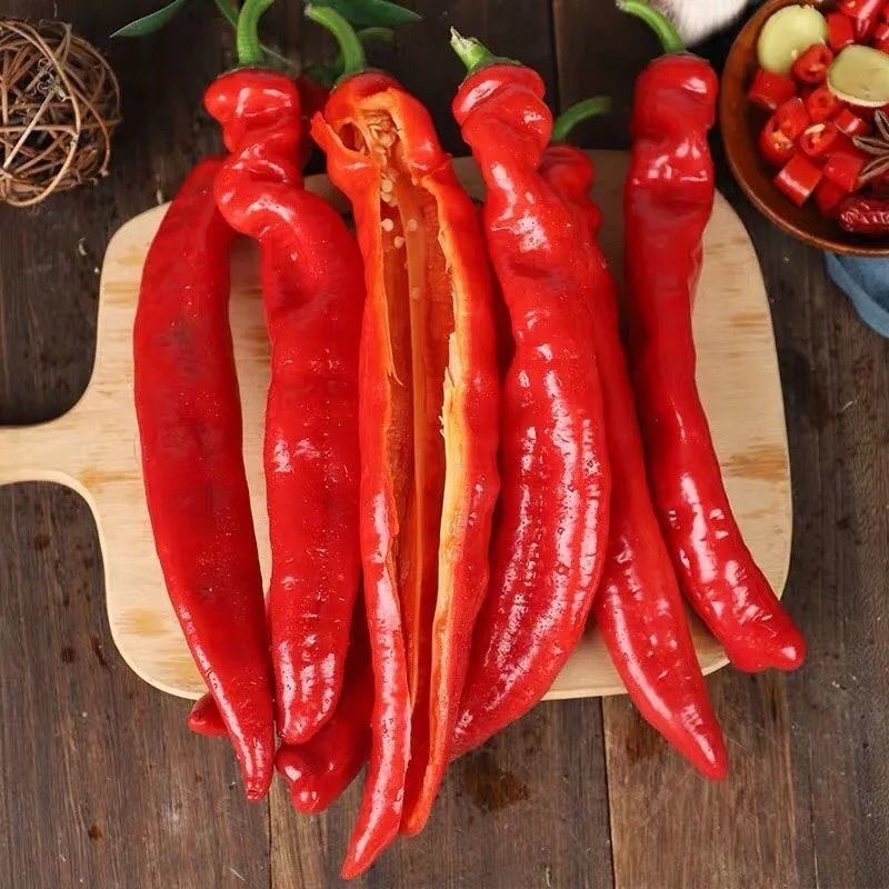新鲜大红尖椒红辣椒农家批发红椒虎皮红椒剁椒辣椒酱红辣椒泡椒5斤红