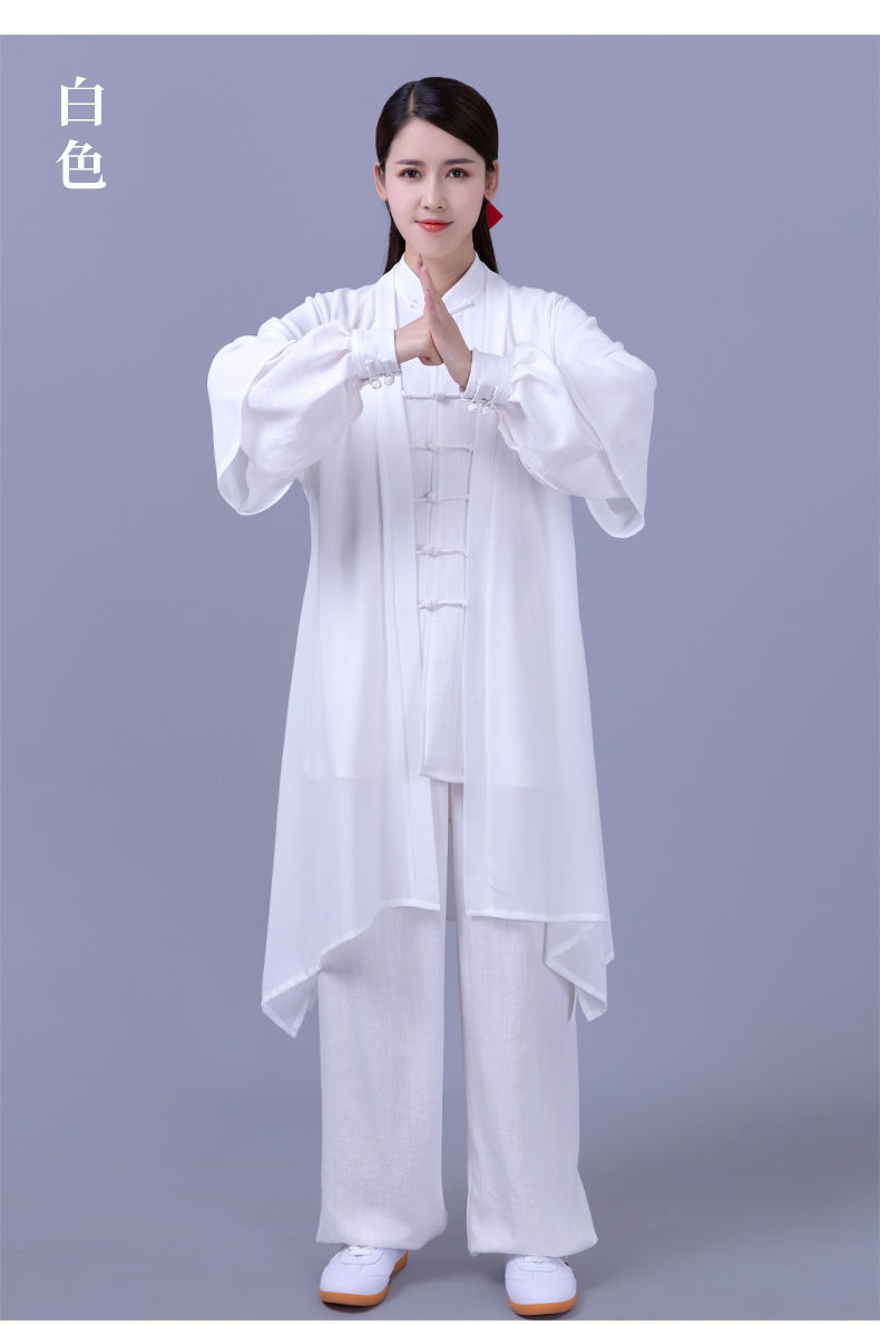 奈久留美 太极服披纱单件新款披风外披飘逸外搭男女风团体表演比赛