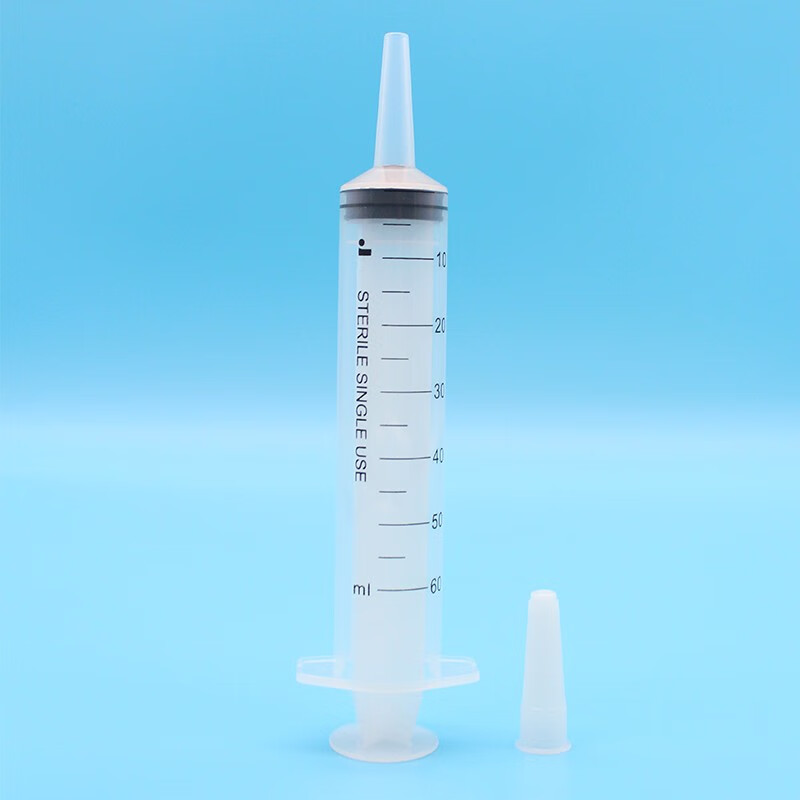 注射器带针头医用冲洗器流食助推器喂食器灌肠用针筒20ml50ml60ml不带