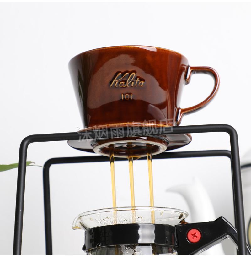 kalita蛋糕滤杯日本kalita手冲咖啡陶瓷滤杯三孔滴漏式单品咖啡杯手冲