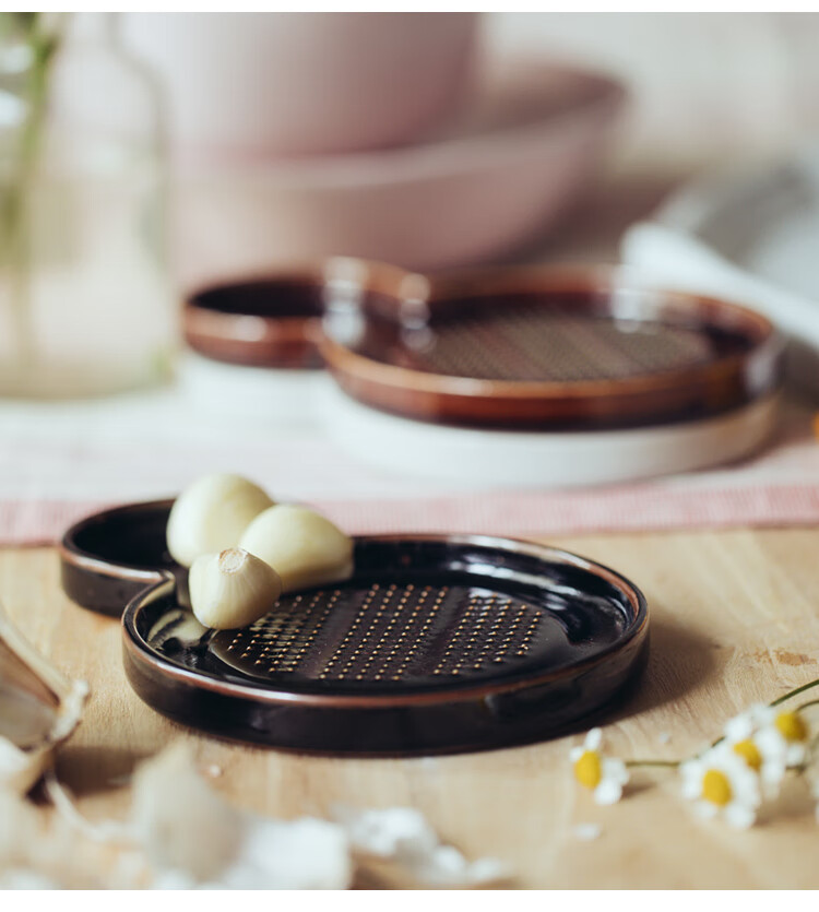 山葵研磨器鲜现磨现吃日本万古烧陶瓷研磨器磨蒜泥磨姜磨新鲜山葵辣根