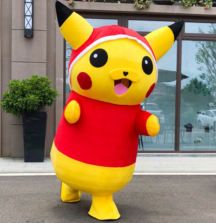 网红熊人偶服装皮卡丘人偶服装定制布朗熊动漫道具服人穿行走活动表演