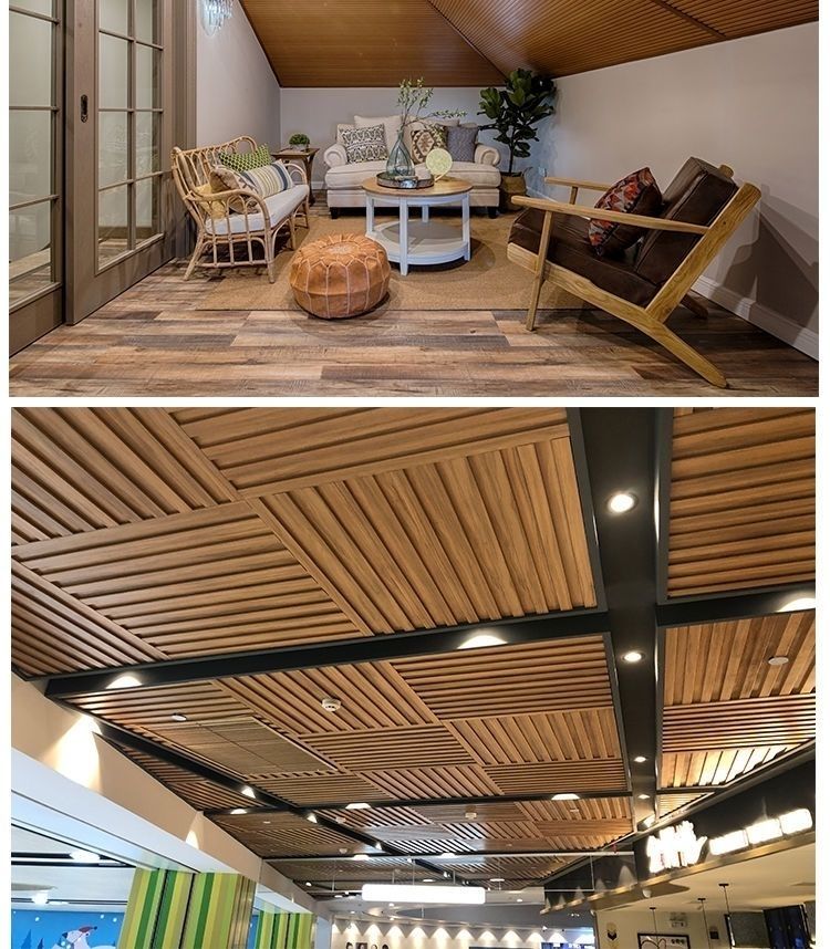 木塑板生态板木塑195长城板吊顶墙裙集成墙板免漆材料pvc扣板豪优锐