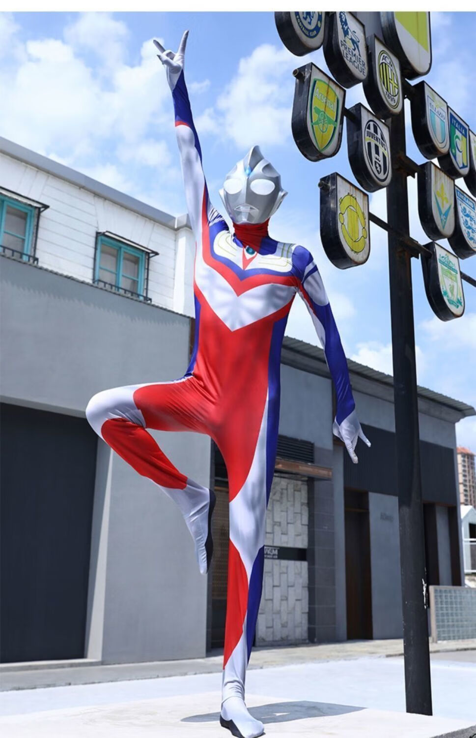 赛罗奥特曼道具皮套 奥特曼衣服迪迦头套cos服超人发光面具变身器抖音