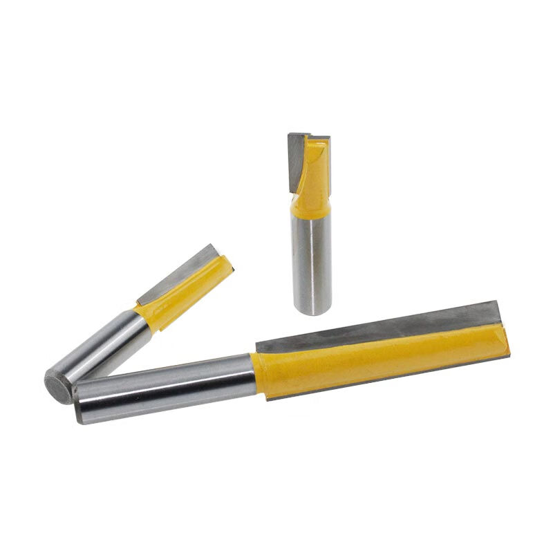 钰慧yuhui加长直刀清底刀木工雕刻机刀具开槽刀平底铣底刀修边机锣刀