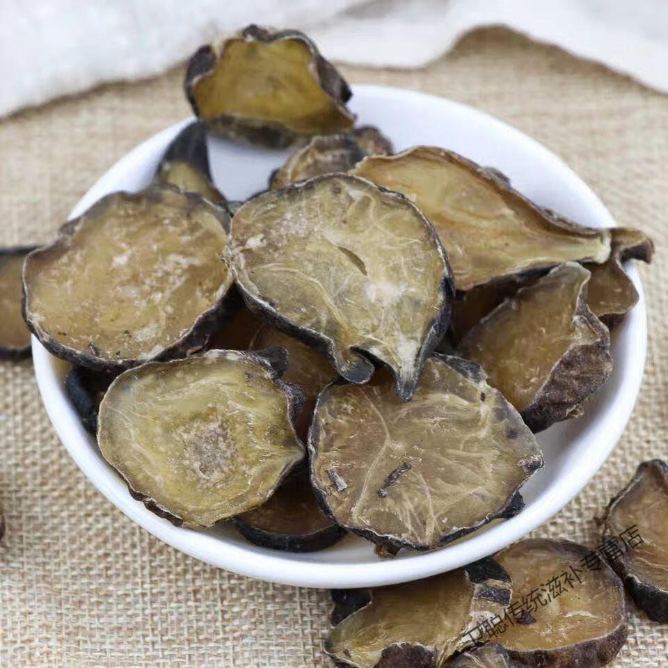 凯史甘斯 制附片无硫清水原色炙四川江油500克中药材精选黄顺片 黑色