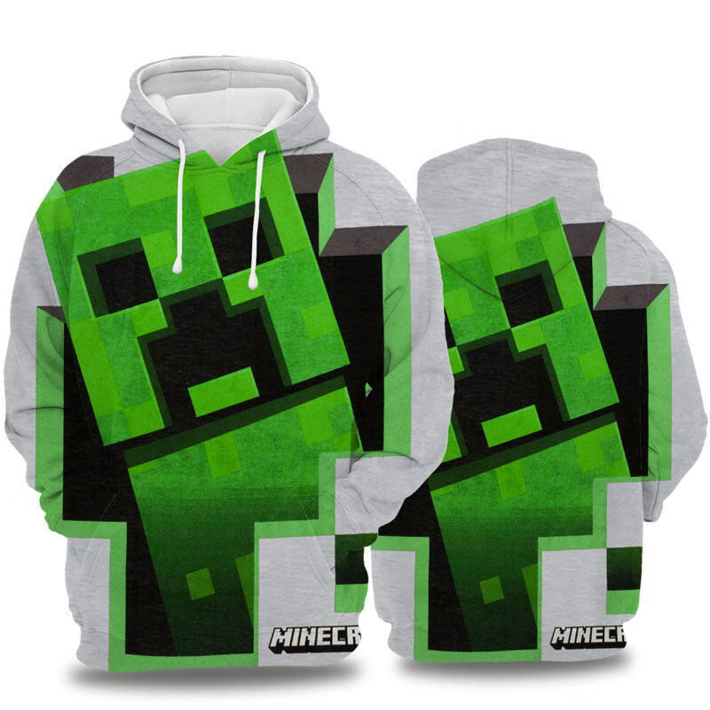 满速迷你我的世界周边衣服苦力怕卫衣外套游戏男青少年中小学生儿童