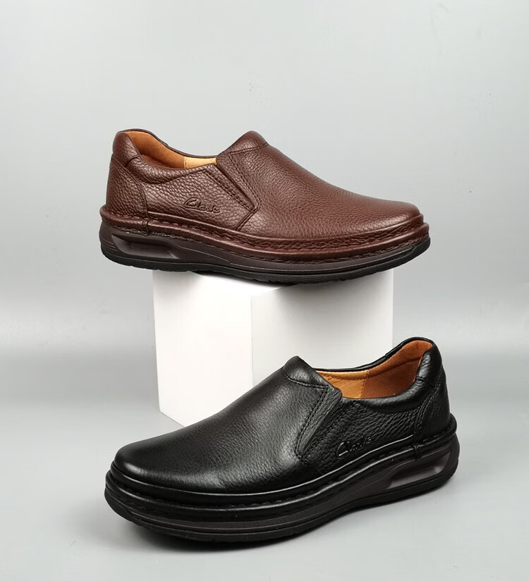 骆驼旗舰官方男鞋店鞋大码皮鞋男加宽肥厚鞋底软真牛皮手工缝制全掌