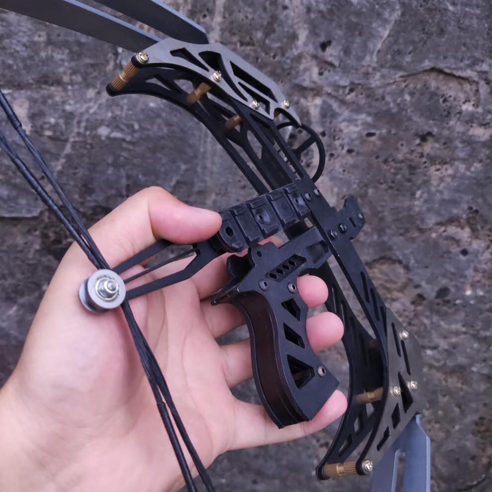 弓箭迷你猎鹰小型弓金属滑轮弓射箭器材非直拉反曲弓 裸弓 6箭【图片