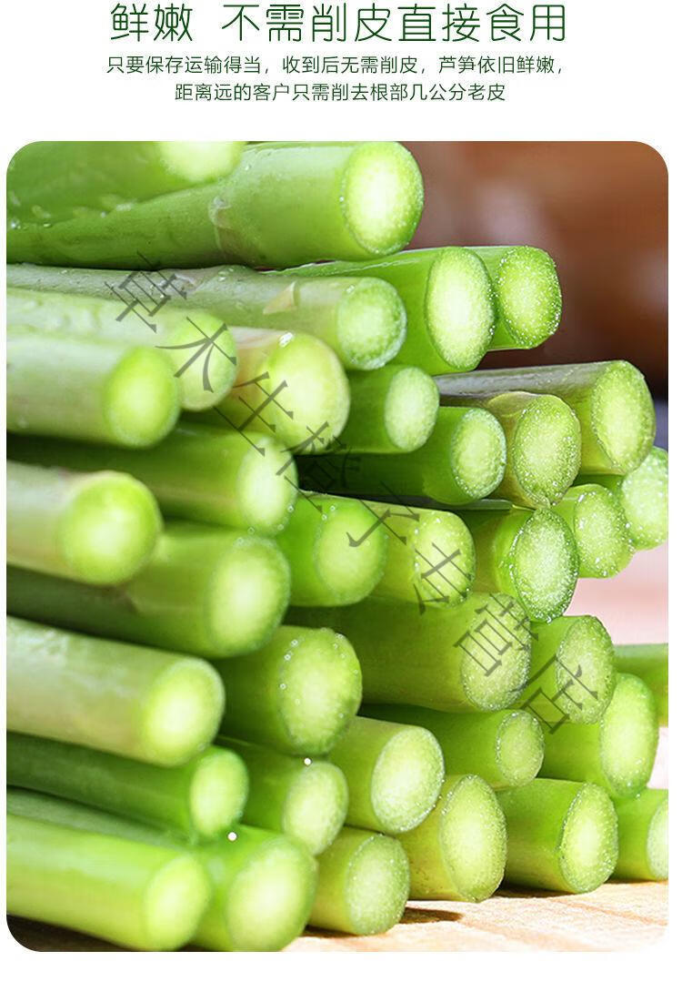 芦笋新鲜芦笋现挖特产绿卢笋农家青笋新鲜蔬菜春笋龙须菜嫩鲜笋3斤装