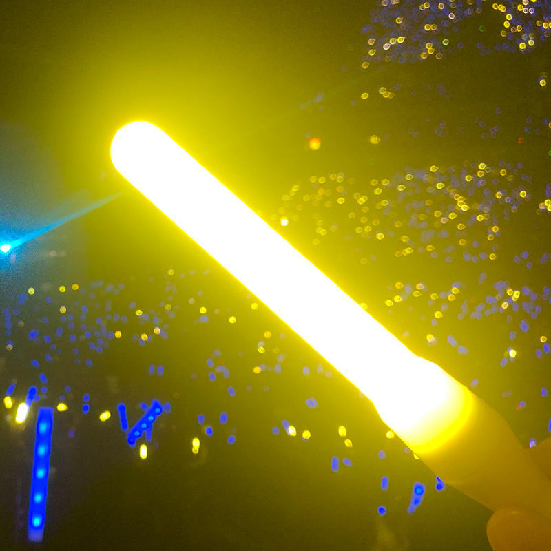 荧光棒 荧光棒pl魔改棒单色演唱会助威发光棒打call应援棒批发 橙色