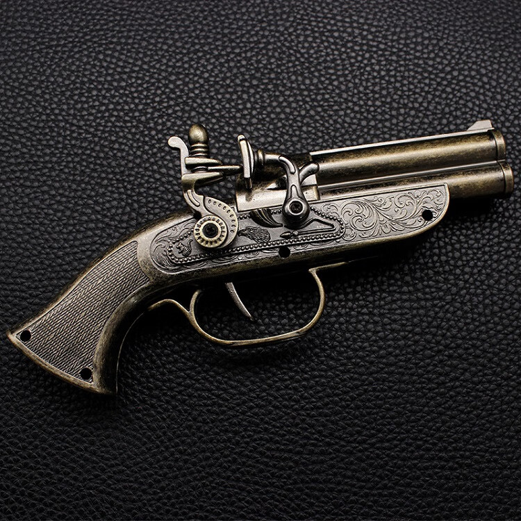 北欧轻奢风火绳洋枪复古火铳燧发枪军工艺装饰品模型火枪摆件火枪款