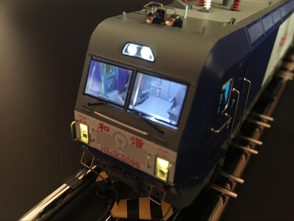 现货,保障 猩猩和谐电3c火车模型 hxd3c电力机车 ho1:87 南局福段