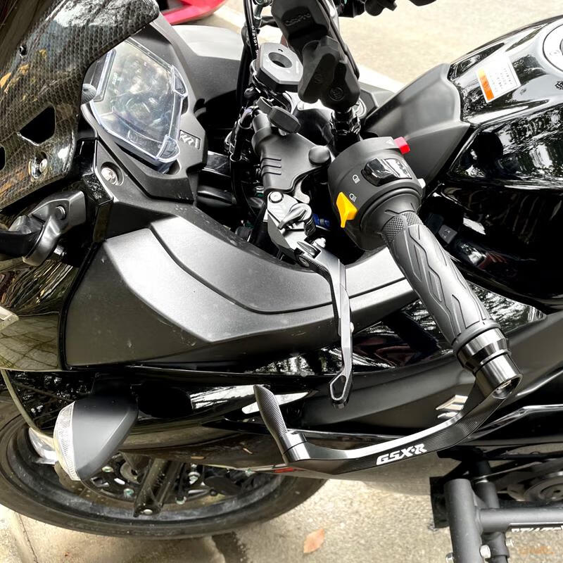 铃木黑武士gsx250r改装车把牛角护手 手把保护杆 竞技防摔护弓 新款5d