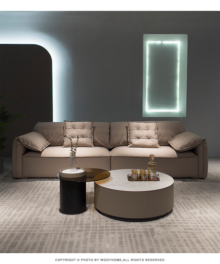 大象耳朵沙发物语丨意式轻奢极简全真皮沙发大象耳朵中厚头层牛皮18米