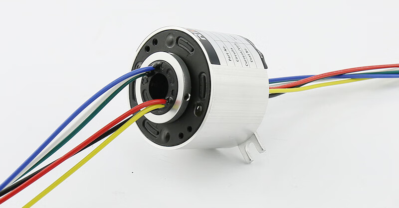 过孔导电滑环导电环集电环电源旋转接头2468路线滑环 内径25.