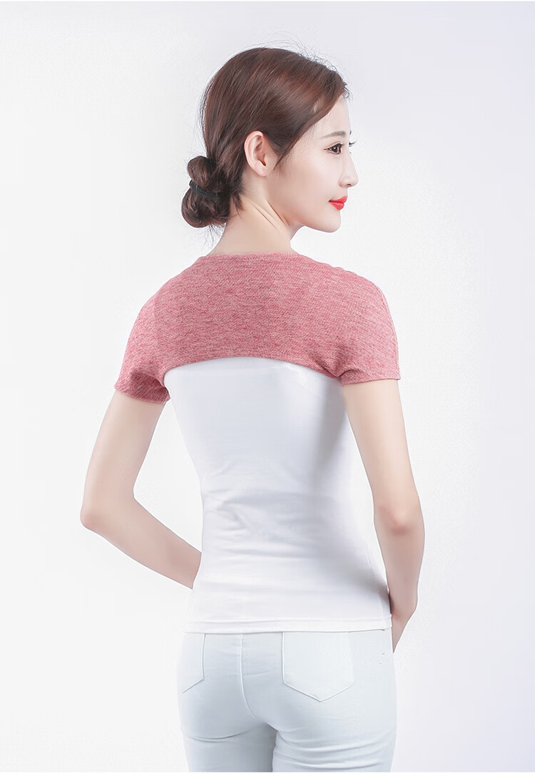 恒源祥颈部保暖秋冬薄款护肩套女士肩周孕产男肩膀防寒护脖子坎肩米