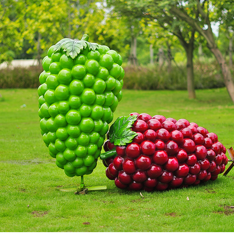 大型仿真水果蔬菜雕塑采摘园农场草莓造型农产品装饰南瓜摆件模型白