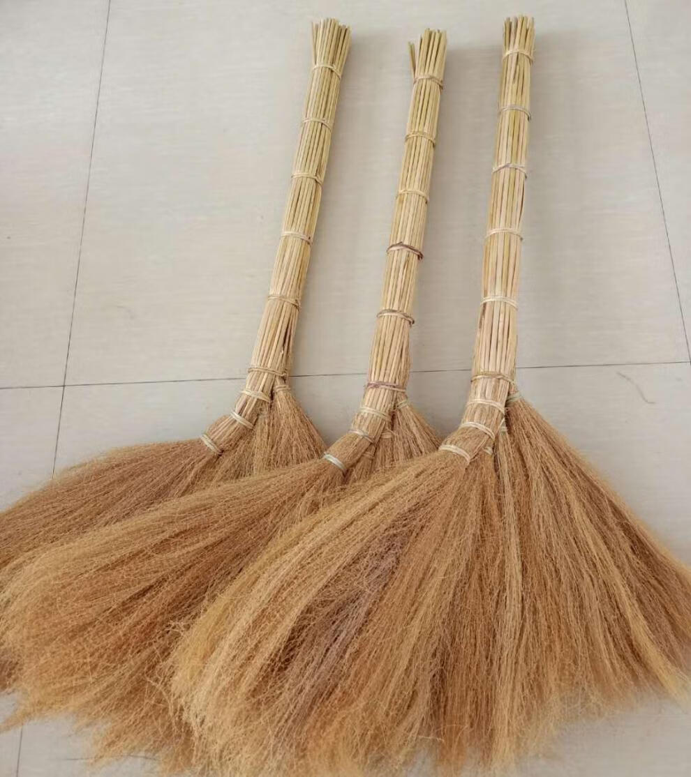 芦苇扫把 农村老式制作大扫把芦苇荡金丝软毛长柄大操场户外街道家用