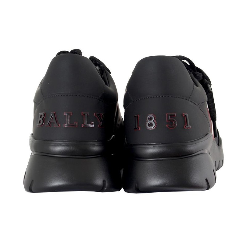【中检鉴定】bally/巴利新款男士运动鞋 1851系列条纹皮革休闲鞋 时尚