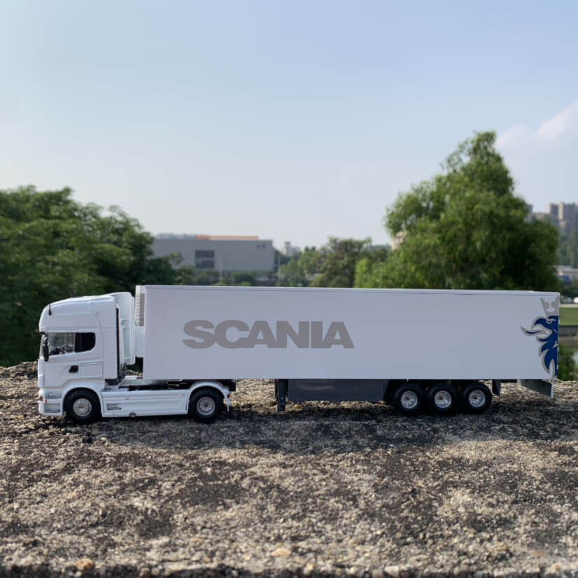 1:50斯堪尼亚重型半挂车合金货车模型摆件定制 型摆件定制【图片 价格