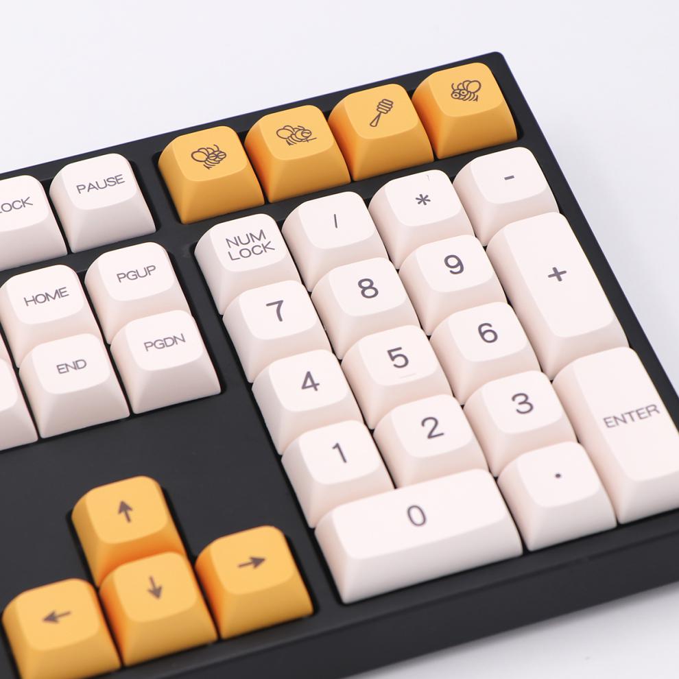 milk蜂蜜牛奶主题pbt客制化机械键盘热升华键帽小全套个性 蜂蜜牛奶