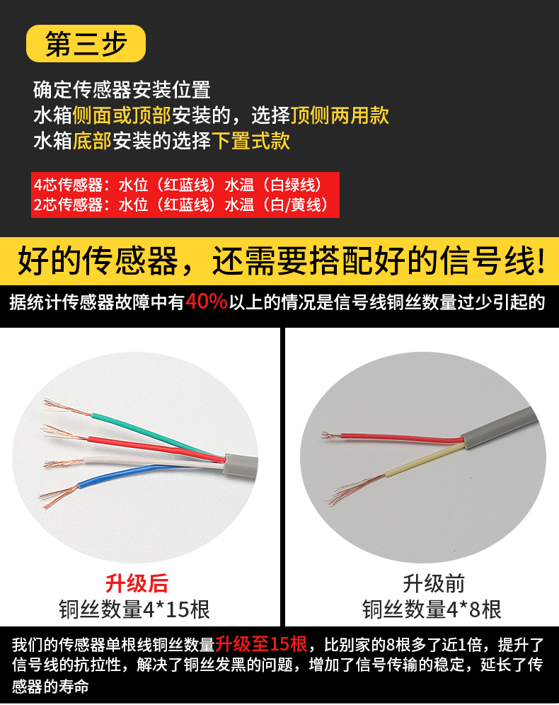 太阳能四芯探头接线图图片