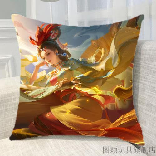 王者荣耀新英雄踏玉暃檐暃达摩黎明之约雅典娜抱枕靠垫礼物等定做黎明
