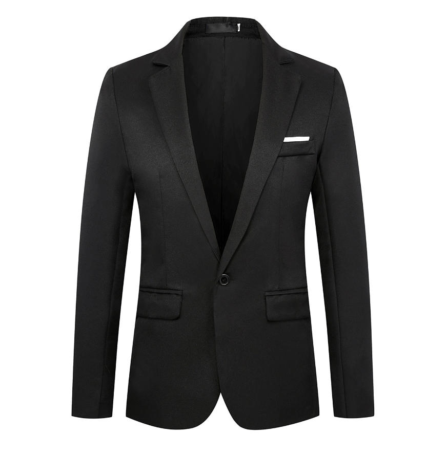 秋季西服外套男2021新款男士西服外套商务休闲职业正装小西服翻盖修身