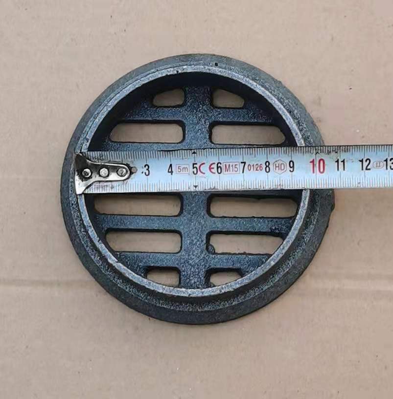 铸铁内插式简易地漏养殖地漏pvc110管承插承重地漏桥梁泄水管篦子160