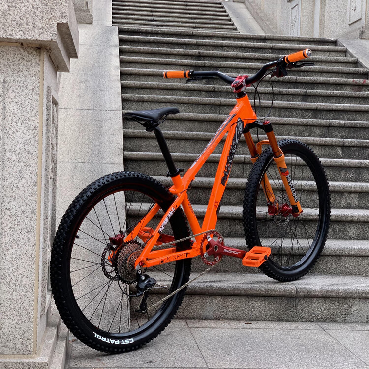 【精选品质】土坡车wissco威仕高土坡山地自行车动作飞包街车油碟气叉