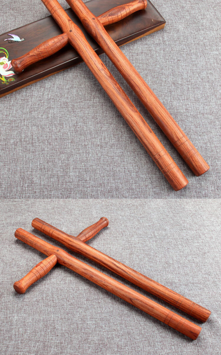 t型棍黑紫檀花梨t型t字拐棍拐子武术双拐浮萍拐丁字棍保安棍防身棍bc