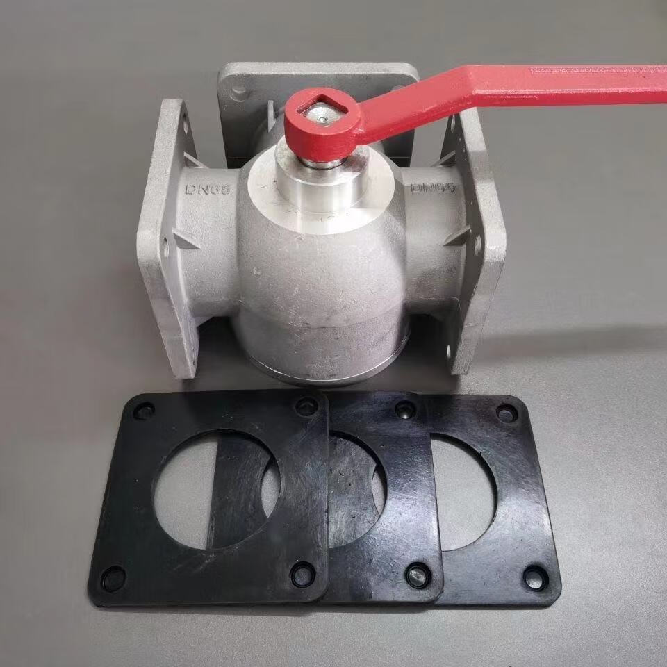 洒水车球阀油罐车旺牛四位三通球阀阀门喜牛铝合金法兰球阀dn65 dn50