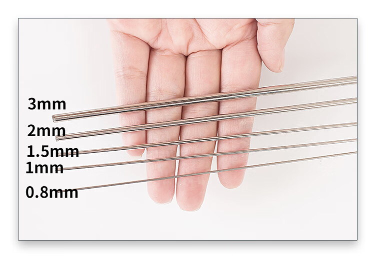 304不锈钢弹簧钢丝直条硬钢丝高弹性圆棒钢条085mm毫米铁丝钢线25mm一