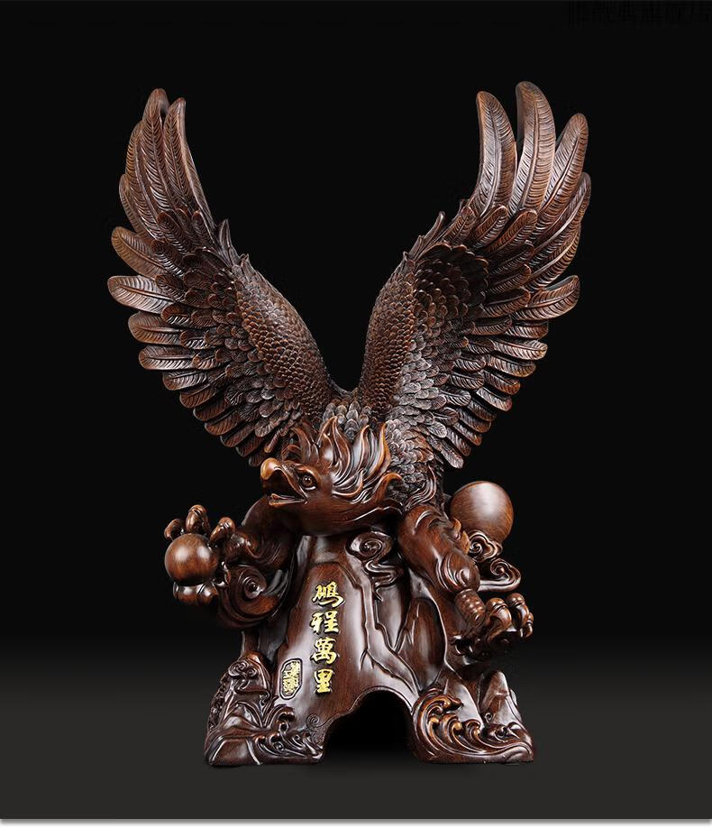 【京选臻品】老鹰摆件大展宏图办公室老板桌面摆设旺事业大鹏展翅风水