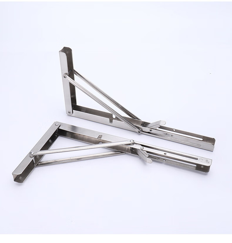 祢溪生活家具不锈钢加厚比利折叠支架墙上支撑置物架九比架三角支架