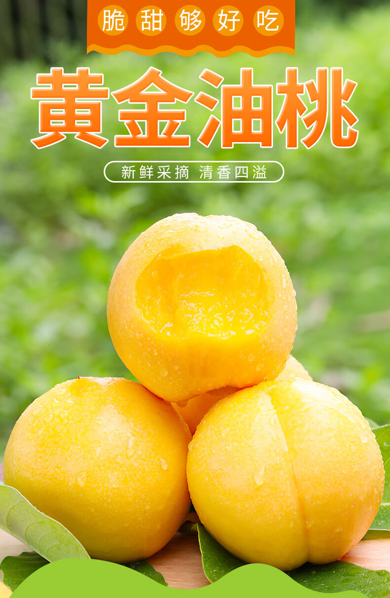 顺丰空运平谷黄油桃新鲜大桃子水果当季礼盒装现摘现发5斤装15个