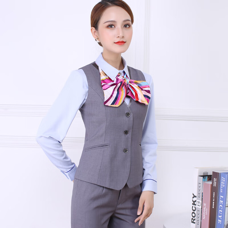 中国电信5g工作服2021新款套装灰色通讯公司营业厅工装外套裤子女外套